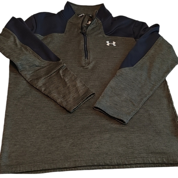 Men's Under Armour Cold Gear Pull Over Fleece Sweater Mock Neck PRICE FIRM - Picture 1 of 12